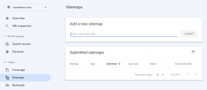 How to upload a new sitemap