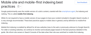 What is Mobile First Indexing?